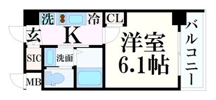 エステムコート神戸元町Ⅱリザーヴの物件間取画像